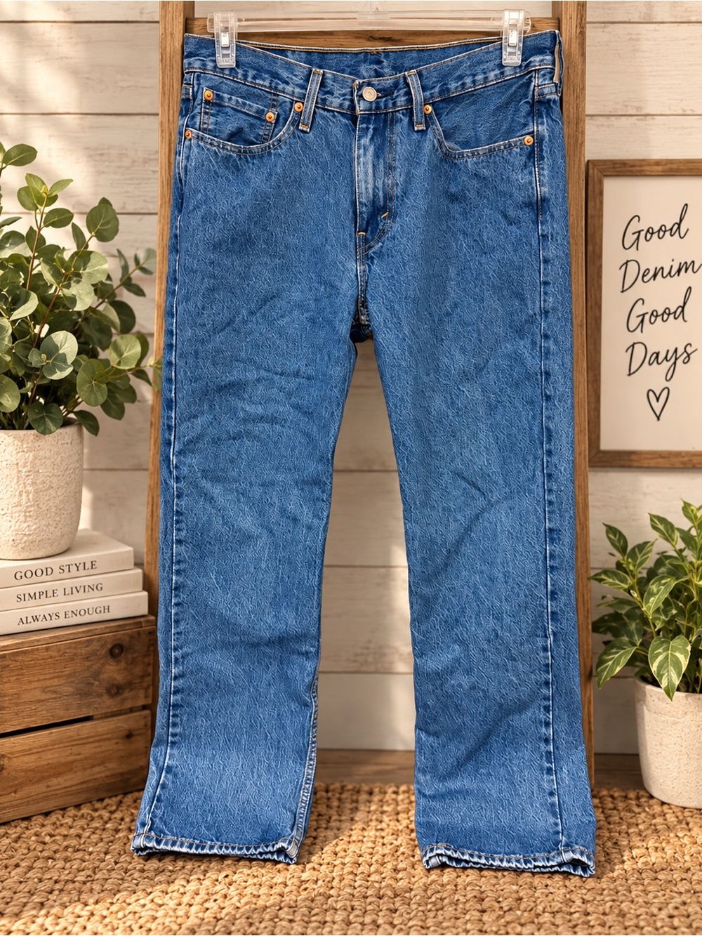 Levi’s 514 Men’s Straight Leg Jeans W32 L30 Medium Wash Like New